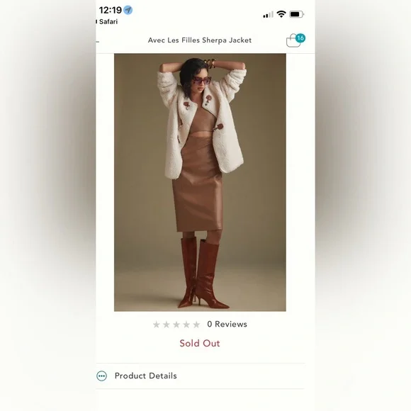 Avec Les filles Sherpa toggle jacket - Picture 2 of 8